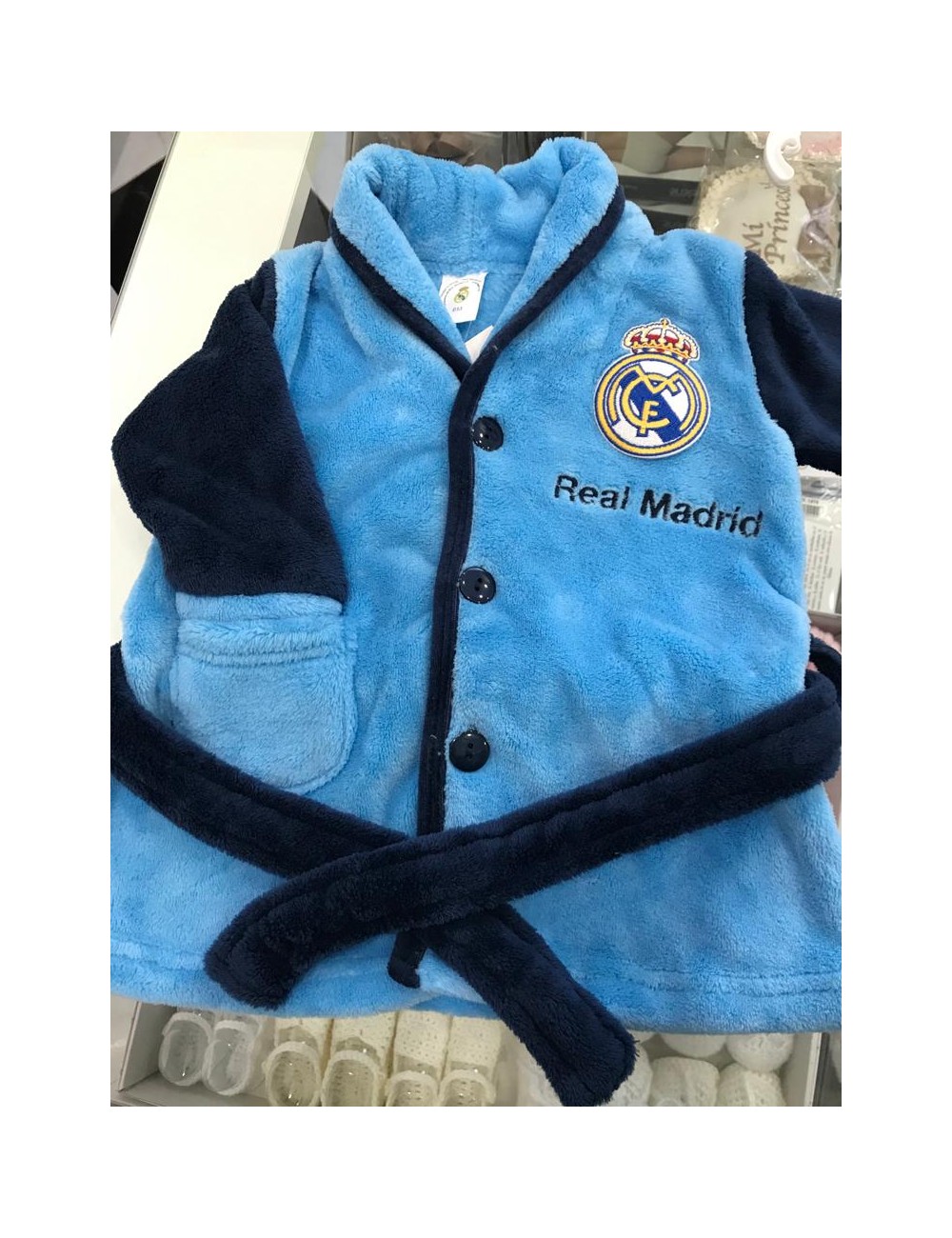 Pelele Real Madrid para bebé rosa producto oficial