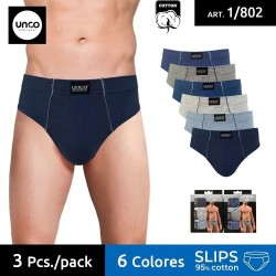 SLIP ALGODÓN PACK DE 3