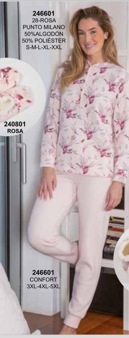 Pijama Mujer Polar Punto Milano