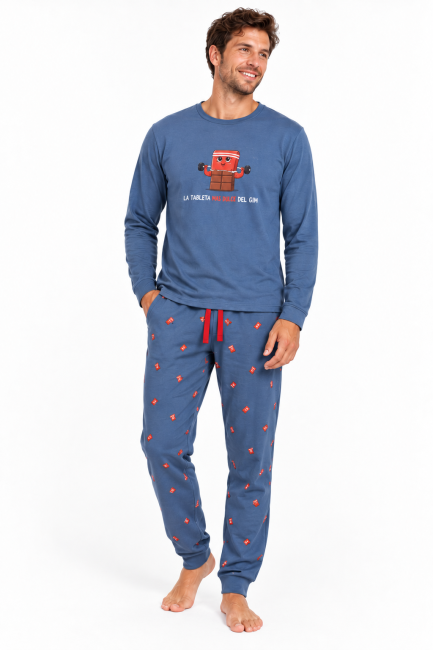 PIJAMA DE CABALLERO  ALGODON FINO (LA TABLETA MAS DULCE DEL GIM)
