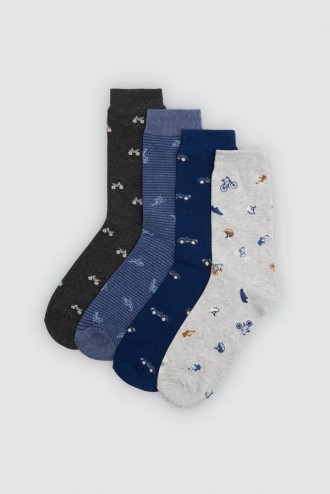 calcetines  ysabel mora estampado vehículos 22106
