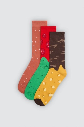 Pack regalo calcetines hamburguesa ysabel mora