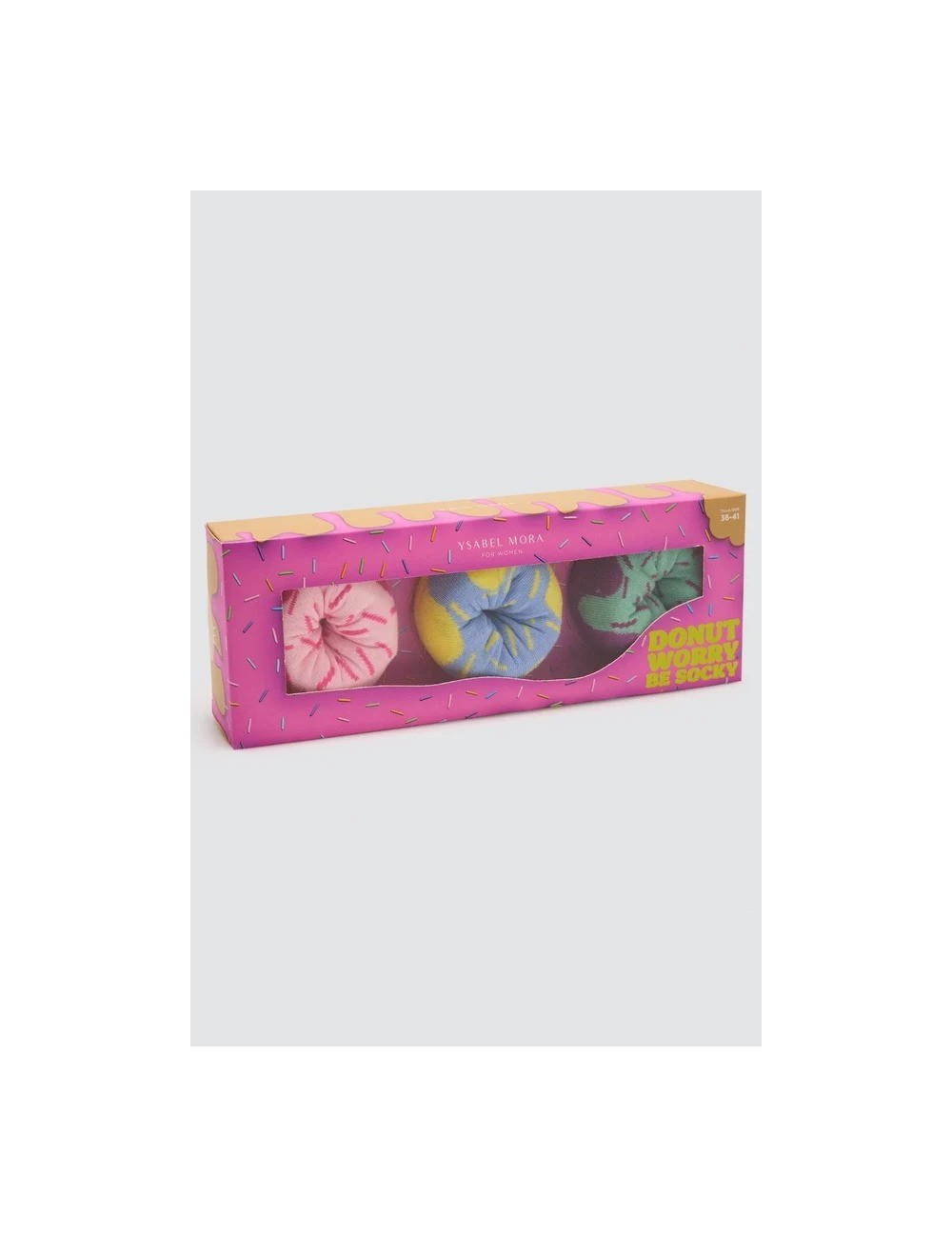 Pack regalo 3 calcetines donuts multicolor